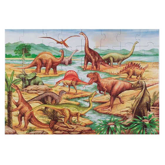 Rompecabezas de piso Dinosaurios 48 pza. - Mi Brontosaurio Azul