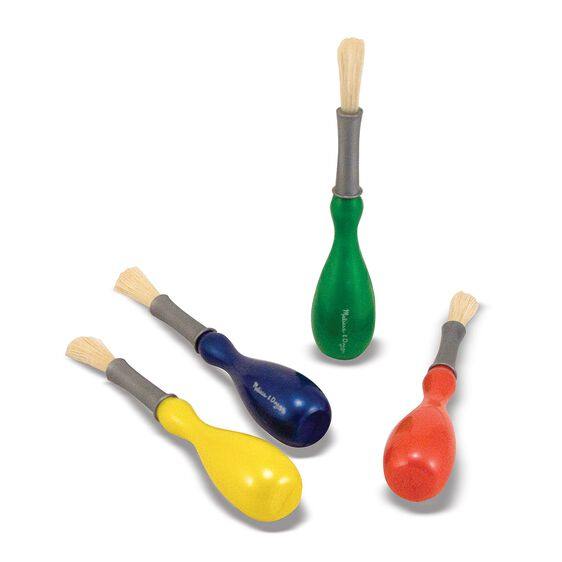 Set 4 brochas jumbo - Mi Brontosaurio Azul