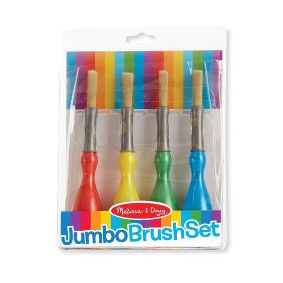 Set 4 brochas jumbo - Mi Brontosaurio Azul