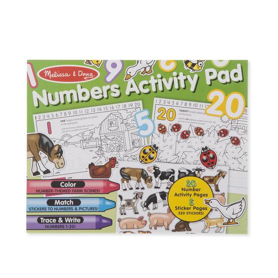 Pad actividades de números - Mi Brontosaurio Azul