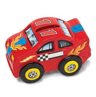 DIY Race Car Bank Craft Kit - Mi Brontosaurio Azul