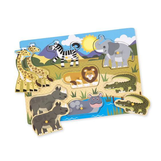 Rompecabezas pequeño safari - Mi Brontosaurio Azul