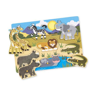 Rompecabezas pequeño safari - Mi Brontosaurio Azul