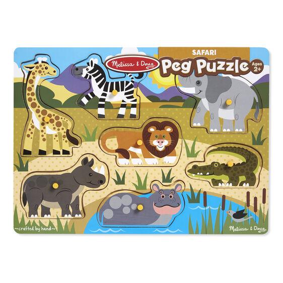 Rompecabezas pequeño safari - Mi Brontosaurio Azul