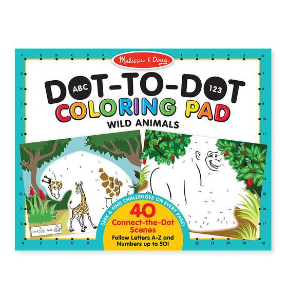 Pad para colorear 123 - ABC animales salvajes - Mi Brontosaurio Azul