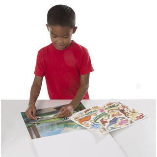 Pad de stickers reusables prehistóricos - Mi Brontosaurio Azul