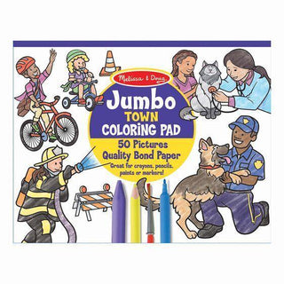 Jumbo pad para colorear ciudad - Mi Brontosaurio Azul