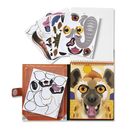 On the go - sticker pad safari - Mi Brontosaurio Azul
