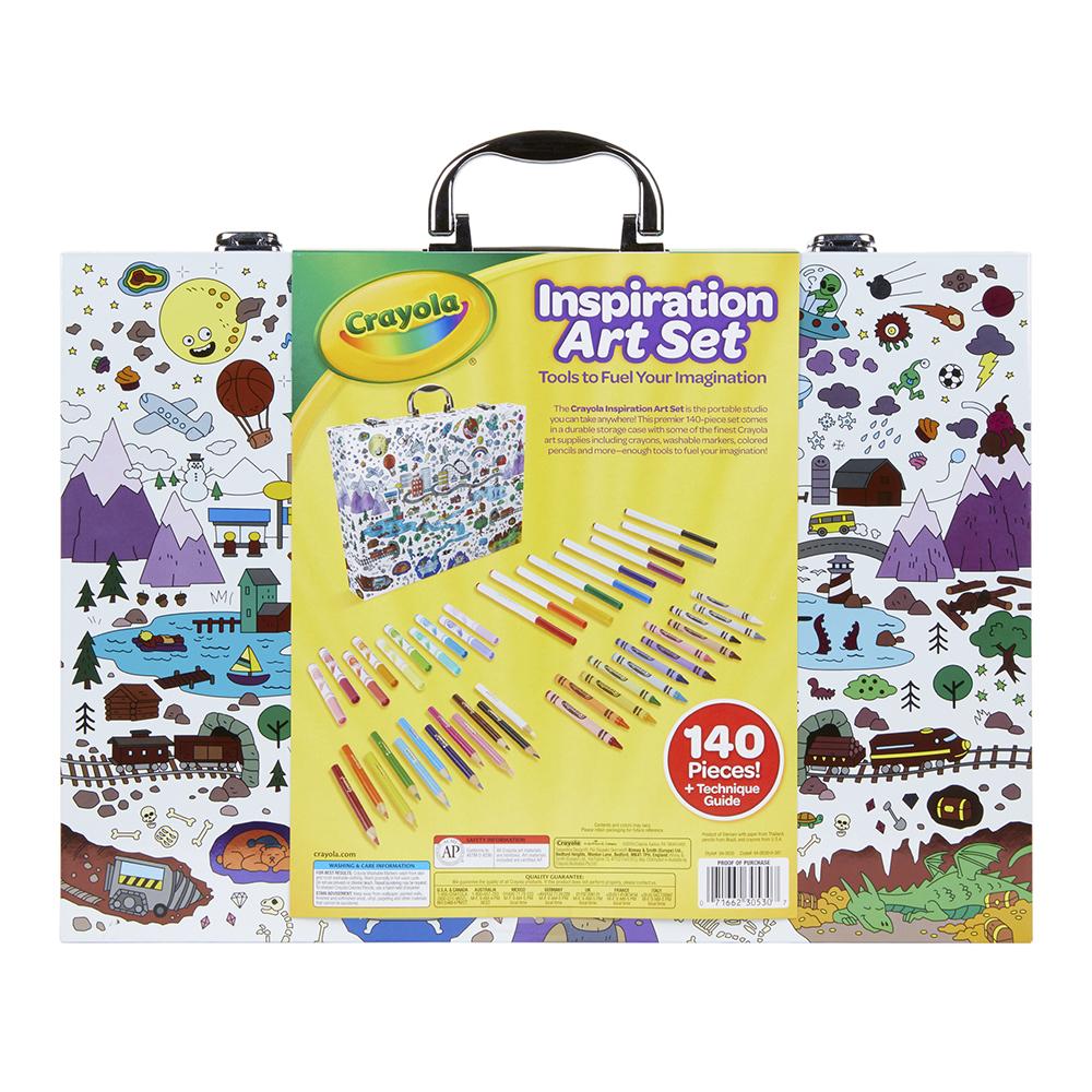 Crayola set de arte inspiration - maletín x 140 pzas