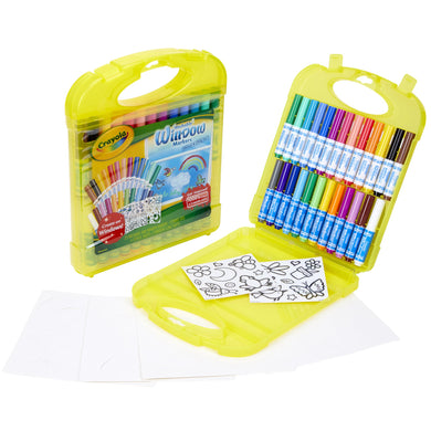 Crayola set plumones para ventanas - estuche x 31 pzas.