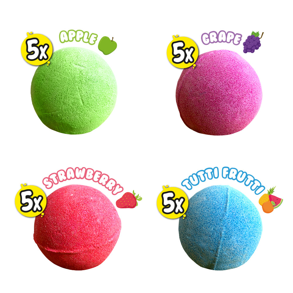 Baff Bombz: 4 Pack Round - 140gr - Zimpli Kids