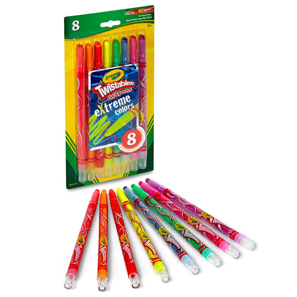 Crayola crayones retráctiles extreme - blister x 8 uds.