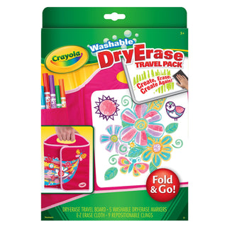 Crayola set dry erase fold & go - estuche x 16 pzas