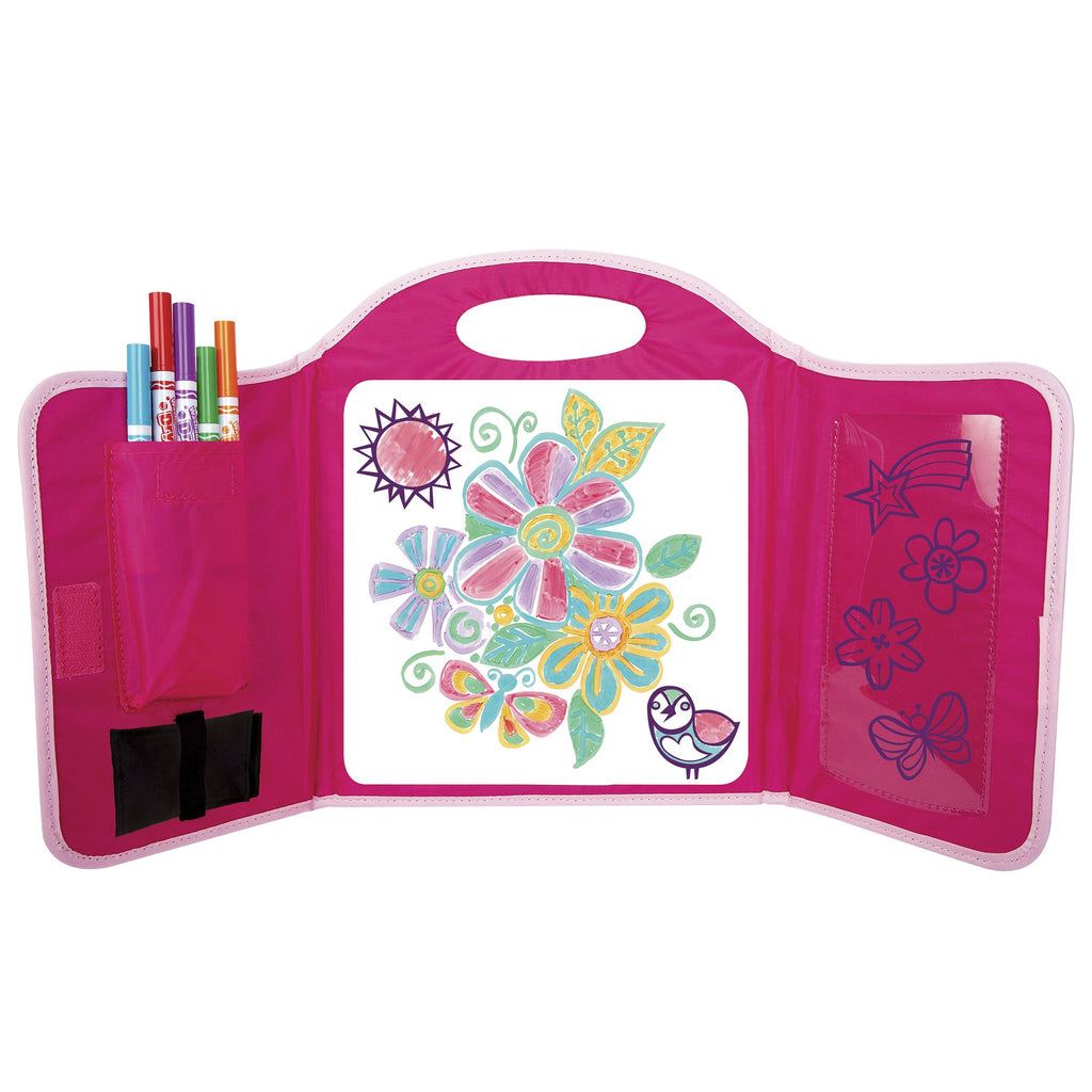Crayola set dry erase fold & go - estuche x 16 pzas