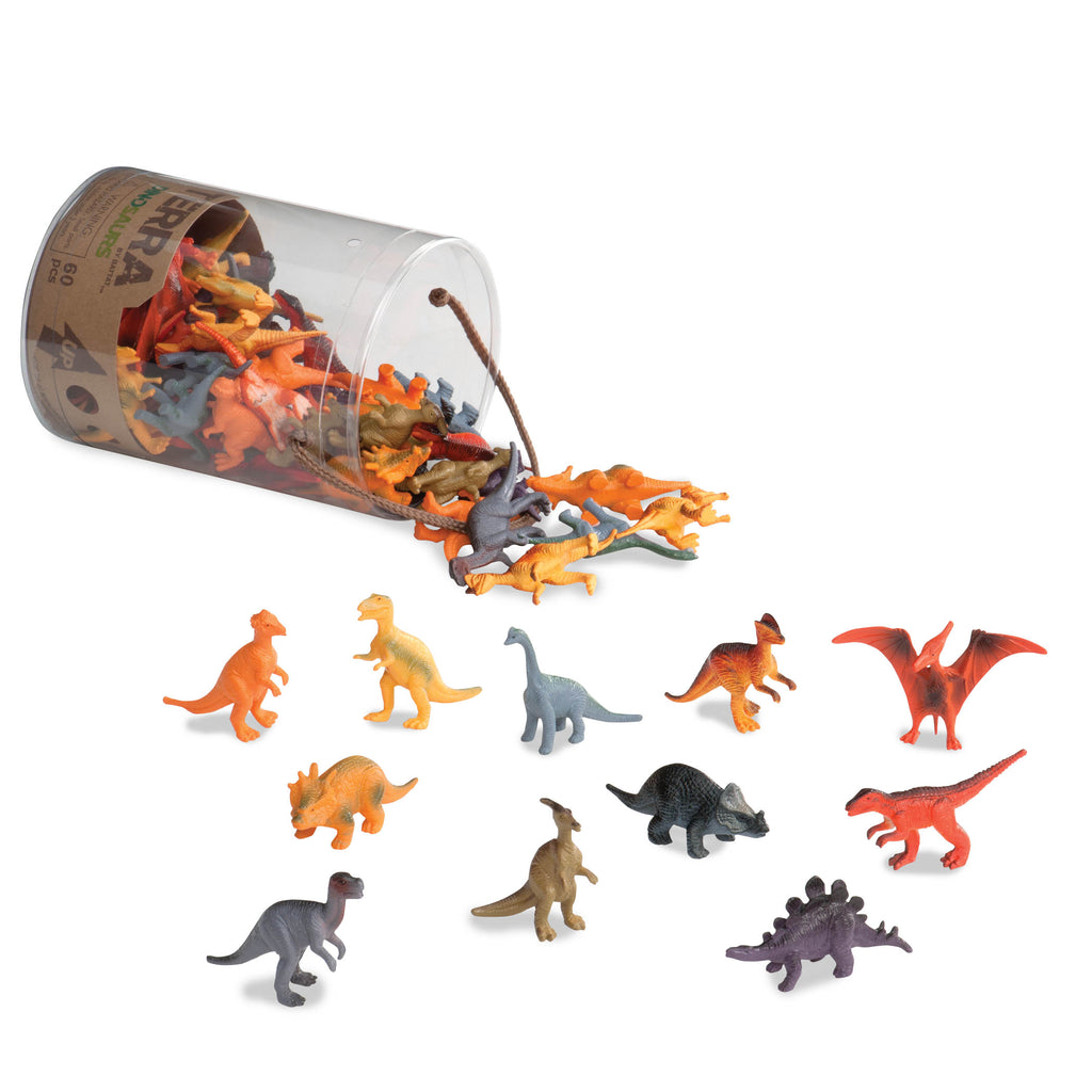 Set dinosaurios en tubo