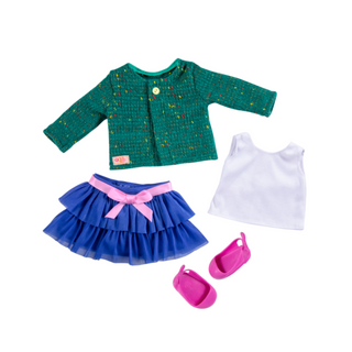 Outfit chompa verde
