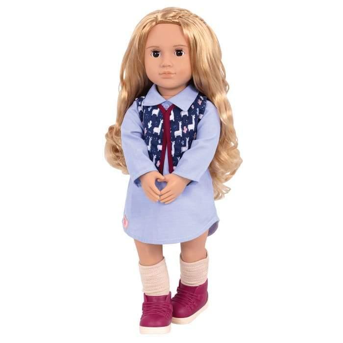 Muñeca Regular Amalia - Mi Brontosaurio Azul