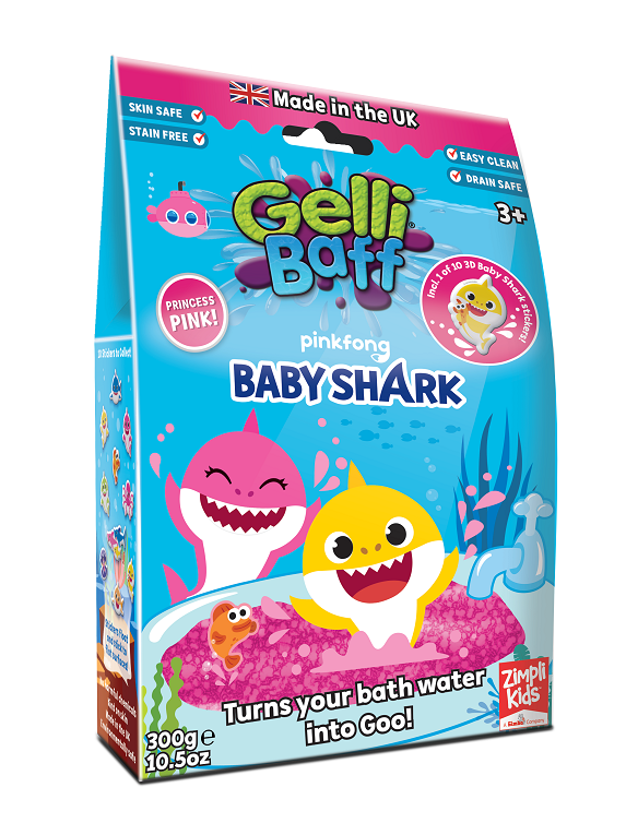 Baby Shark Gelli Baff Mixed - 300gr  - Zimpli Kids