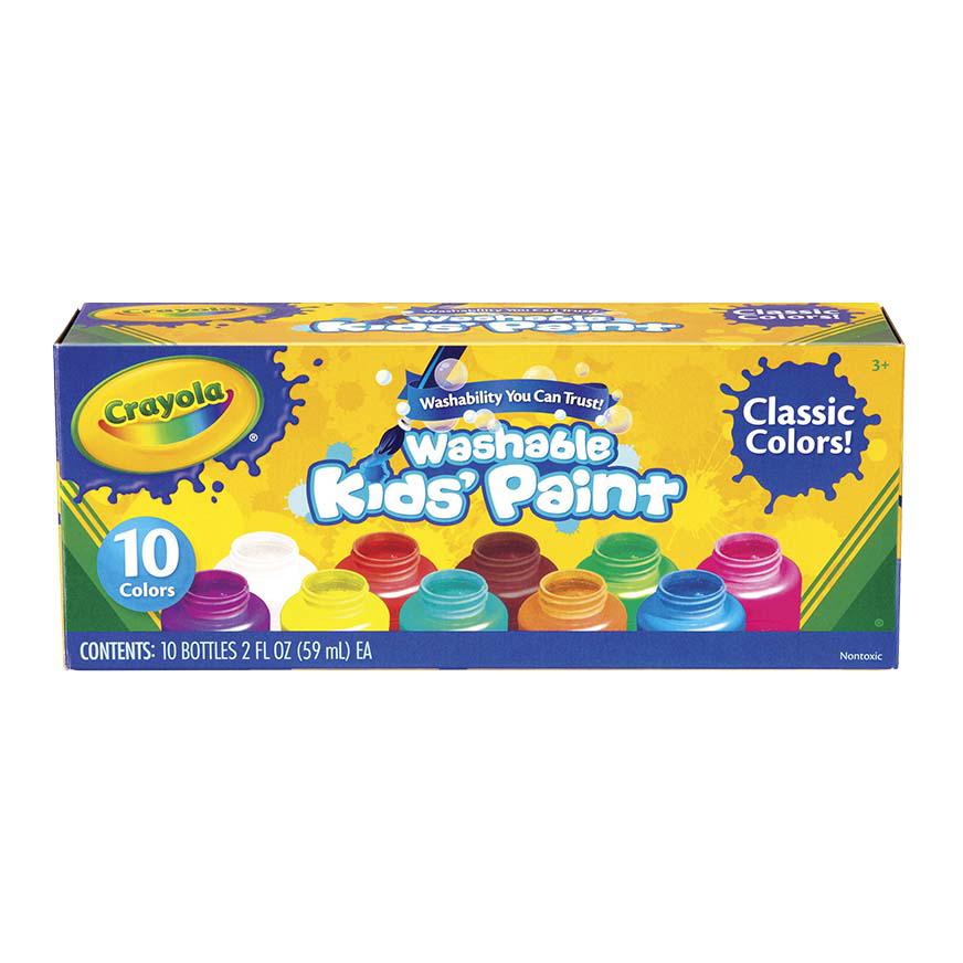 Crayola temperas clásicas lavables - cajita x 10 uds.