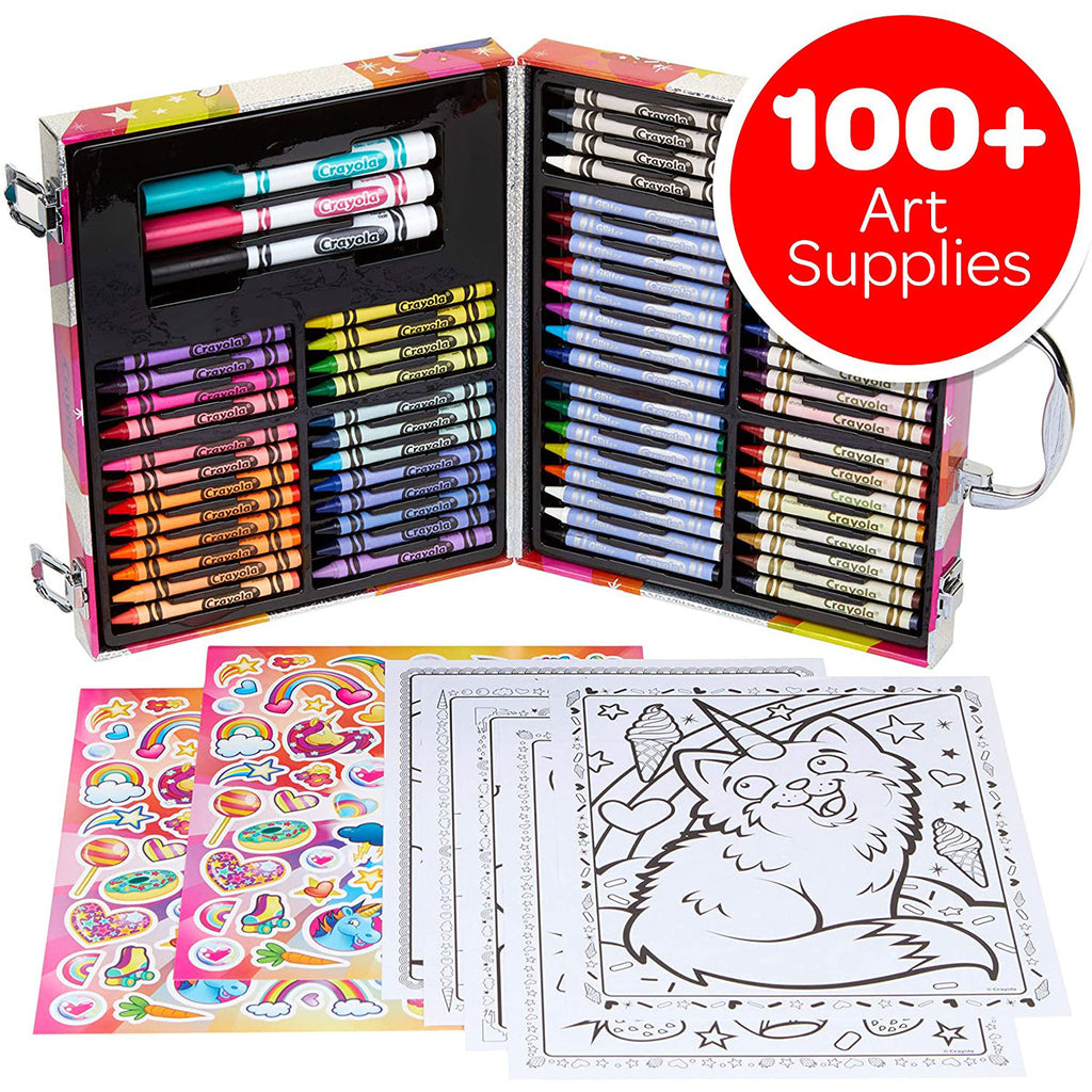 Crayola mini set de arte uni-creatures - maletin x 109 pzas.