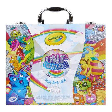 Crayola mini set de arte uni-creatures - maletin x 109 pzas.