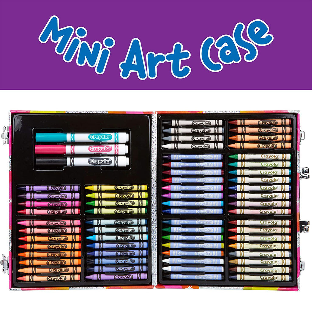 Crayola mini set de arte uni-creatures - maletin x 109 pzas.