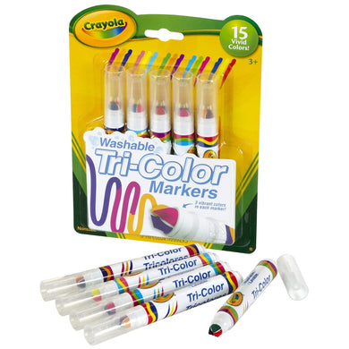 Crayola plumones lavables tricolor - blister x 5 - Mi Brontosaurio Azul