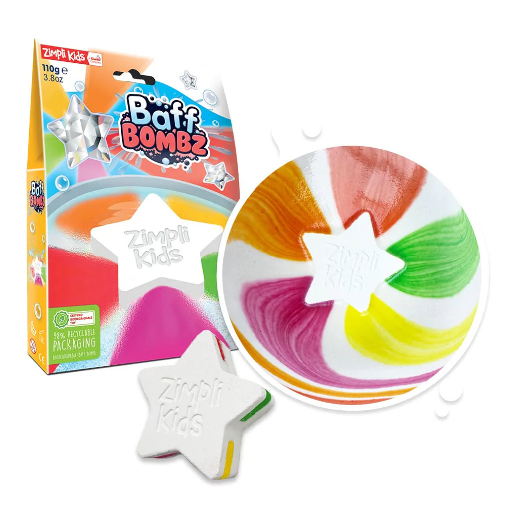Baff Bombz: Star Arcoiris 110gr - Zimpli Kids