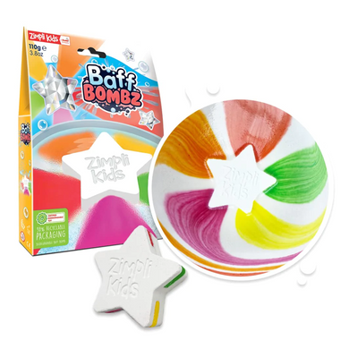 Baff Bombz: Star Arcoiris 110gr  - Zimpli Kids