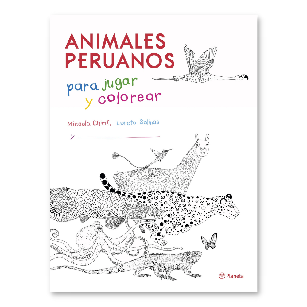 Animales peruanos para jugar y colorear