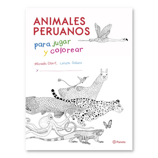 Animales peruanos para jugar y colorear