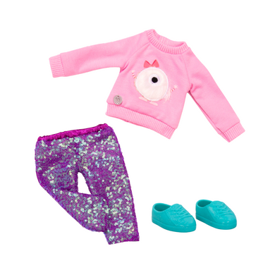 Outfit pantalón brillos