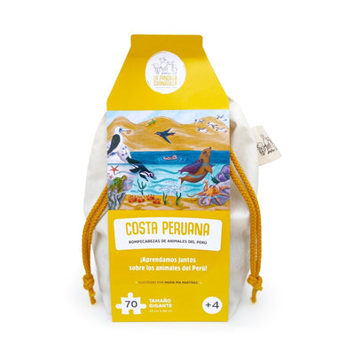 Rompecabezas Costa Peruana 70 pza. - Mi Brontosaurio Azul