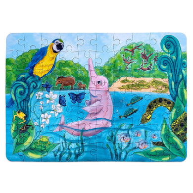 Rompecabezas Selva Peruana 70 pza. - Mi Brontosaurio Azul