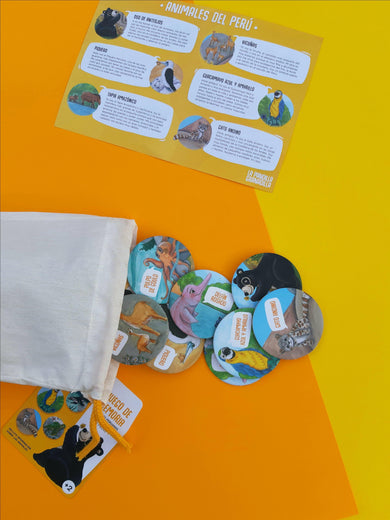 Juego de memoria - animales peruanos - Mi Brontosaurio Azul