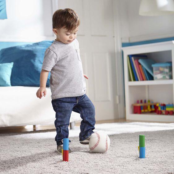 Set 100 bloques de madera - Mi Brontosaurio Azul