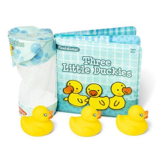 Libro para tina Los tres patitos - Mi Brontosaurio Azul