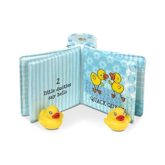 Libro para tina Los tres patitos - Mi Brontosaurio Azul