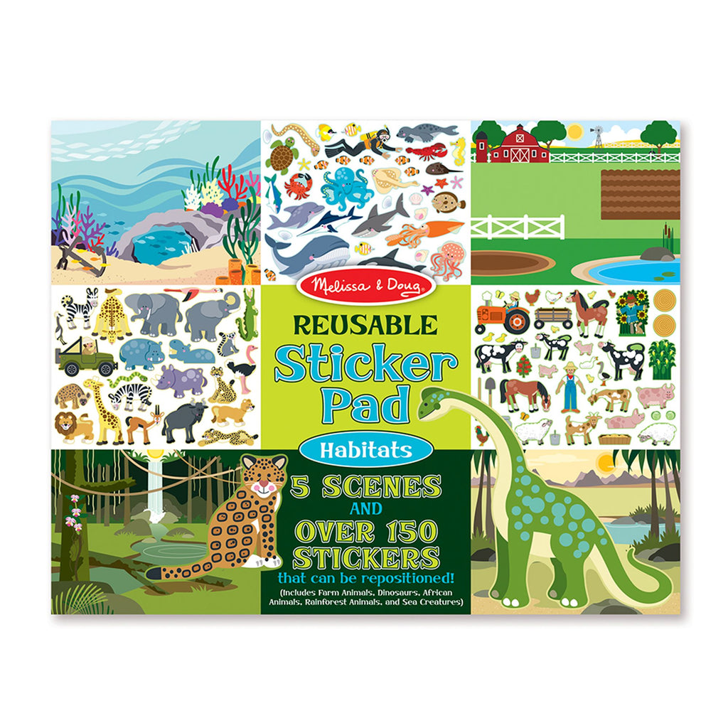 Pad de stickers reusables habitantes