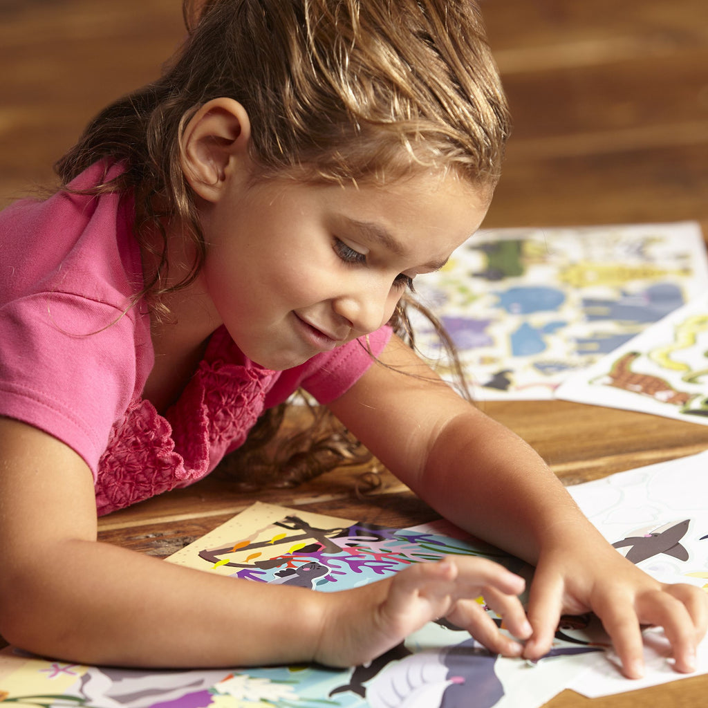 Pad de stickers reusables habitantes