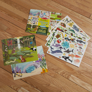 Pad de stickers reusables habitantes
