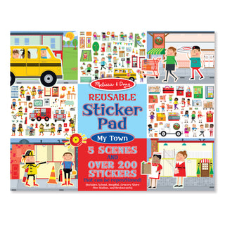 Pad de stickers reusables ciudad
