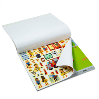 Pad de stickers reusables ciudad