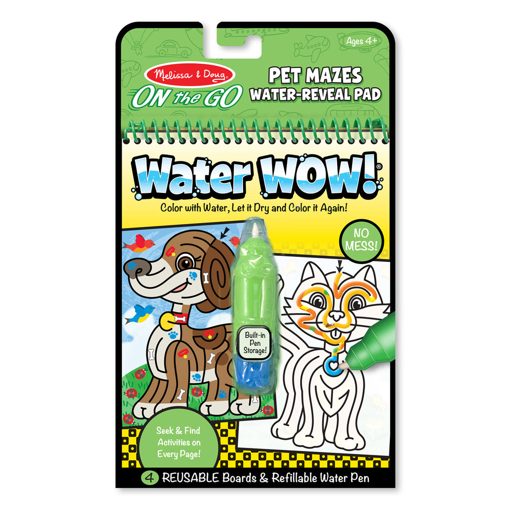 Pinta con agua - laberinto de animales