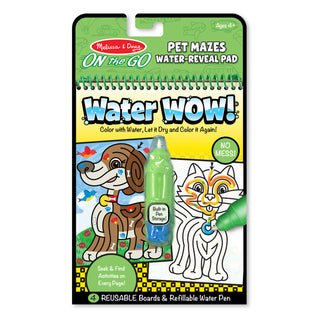 Pinta con agua - laberinto de animales