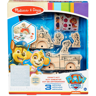 Set de figuras de madera para pintar Paw Patrol