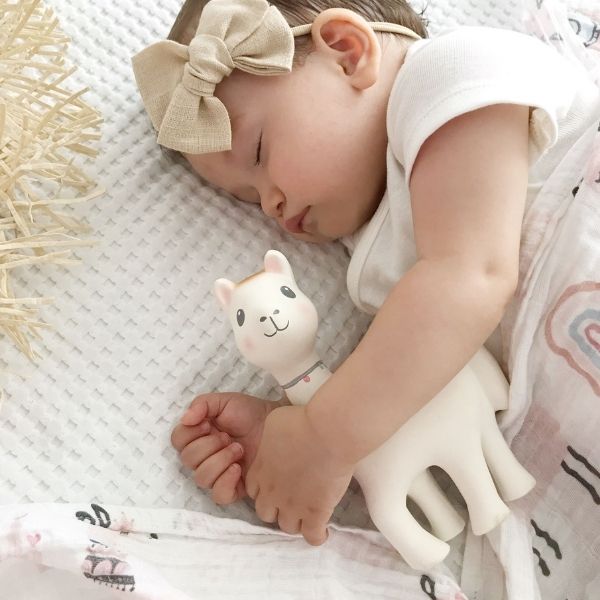 Juguete sonajero mordedor - Lili la llama