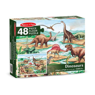 Rompecabezas de piso Dinosaurios 48 pza. - Mi Brontosaurio Azul