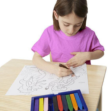 10 crayones jumbo - Mi Brontosaurio Azul