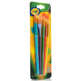 Crayola pinceles plano/angulado/redondo - blister x 5 uds.